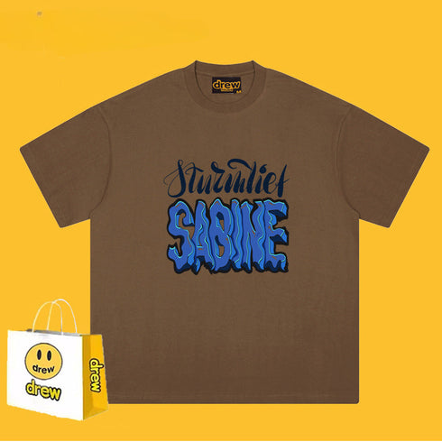 Drew T-shirts Smiley Letter Printed T-shirt