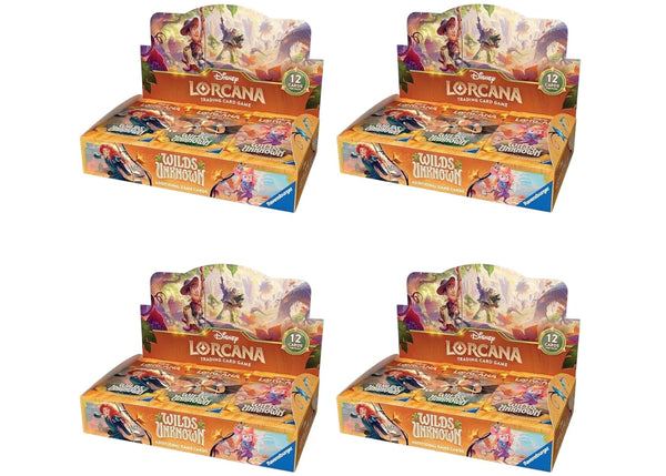 2026 Disney Lorcana Ravensburger Wilds Unknown Booster Box Sealed Case-4 Boxes