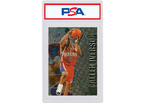 Allen Iverson 1996 Fleer Metal Rookie #201 (PSA Graded)
