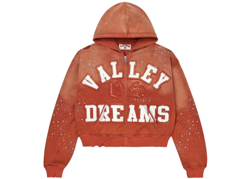 Vale Forever Classico Zip Up Hoodie Orange