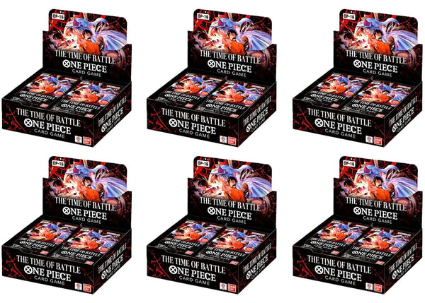 2026 Bandai One Piece The Time Of Battle (OP-16) Booster Box 6x Lot