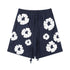 Denim Tears Outfit:T-shirt/Shorts (Separate Purchase Options) Puff Print Short Sleeve T-shirt Loose Couple Shorts Suit