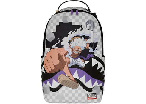 Sprayground One Piece Gear 5 Luffy Checkered Smash Backpack Multicolor