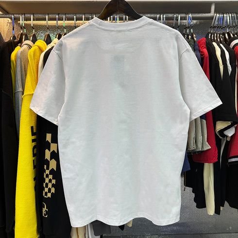 Rhude T-shirts Gustavia Hotel Printed Cotton Casual Short Sleeves Men's and Women's