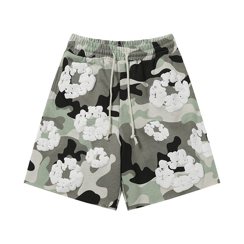 Denim Tears Shorts floral cotton Camouflage