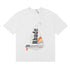 Rhude T-shirt Alphabet Coconut Racing Pattern Short Sleeve T-shirt