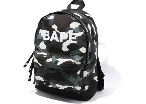 BAPE City Camo Logo Day Pack Black