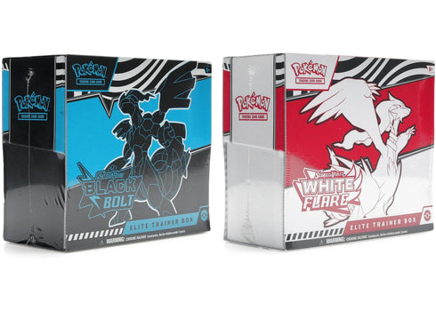 2025 Pokémon Scarlet & Violet Black Bolt & White Flare Elite Trainer Box
