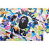 Bape Bearbrick T-Shirt Cartoon Printed Color T-Shirt Casual Loose Men And Women Same Style