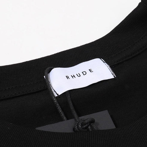 Rhude T-shirts Cotton Short Sleeves Men and Women