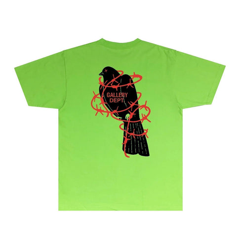 Gallery Dept T Shirt Retro Printed Loose Short-Sleeved Shirt