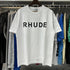 Rhude T-shirts Printed Cotton Versatile Casual Short Sleeve Men and Women