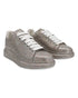Women's Alexander Mcqueen Multicolor Glitter Spray Oversized Sneakers in Silver Leather