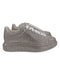 Women's Alexander Mcqueen Multicolor Glitter Spray Oversized Sneakers in Silver Leather