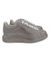 Women's Alexander Mcqueen Multicolor Glitter Spray Oversized Sneakers in Silver Leather
