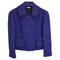 Women's Miu Miu Double-Breasted Evening Jacket in Blue Wool