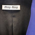 Women's Miu Miu Double-Breasted Evening Jacket in Blue Wool