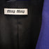 Women's Miu Miu Double-Breasted Evening Jacket in Blue Wool