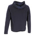 Men's Prada Zipped Hoodie in Navy Blue Cotton and Nylon