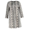 Women's Max Mara Studio Panetto Coat in Animal Print Viscose