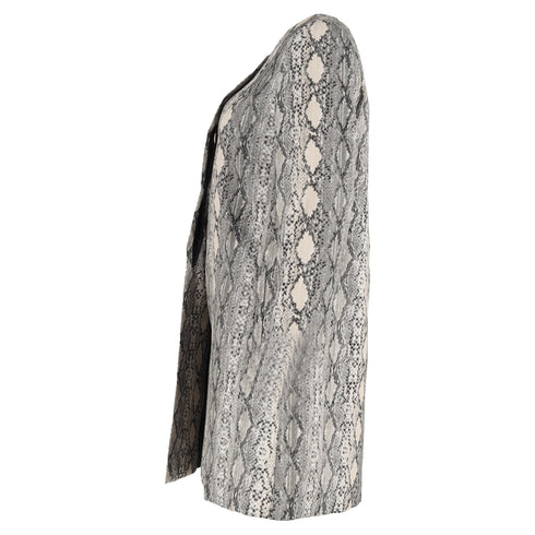 Women's Max Mara Studio Panetto Coat in Animal Print Viscose