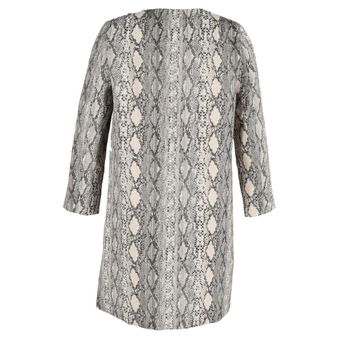 Women's Max Mara Studio Panetto Coat in Animal Print Viscose
