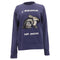 Women's Gucci L'Aveugle Par Amour Hare Appliqué Sweater in Navy Blue Cotton