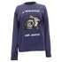 Women's Gucci L'Aveugle Par Amour Hare Appliqué Sweater in Navy Blue Cotton