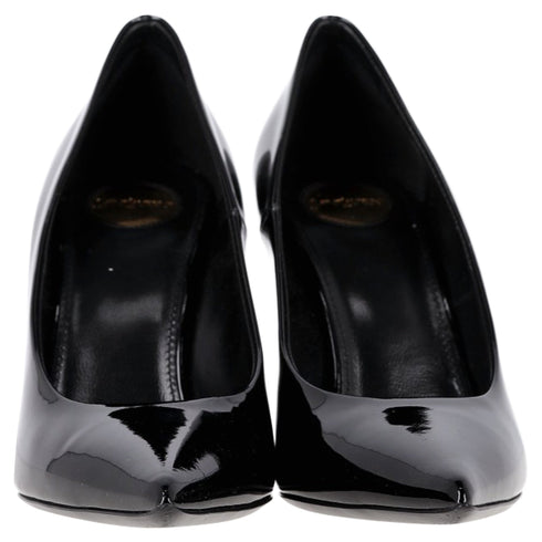 Women's Saint Laurent Norma Pumps in Black Patent Leather