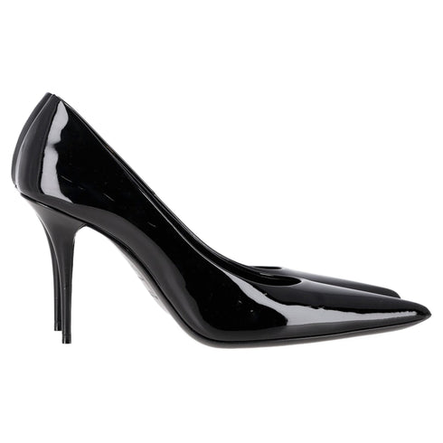 Women's Saint Laurent Norma Pumps in Black Patent Leather