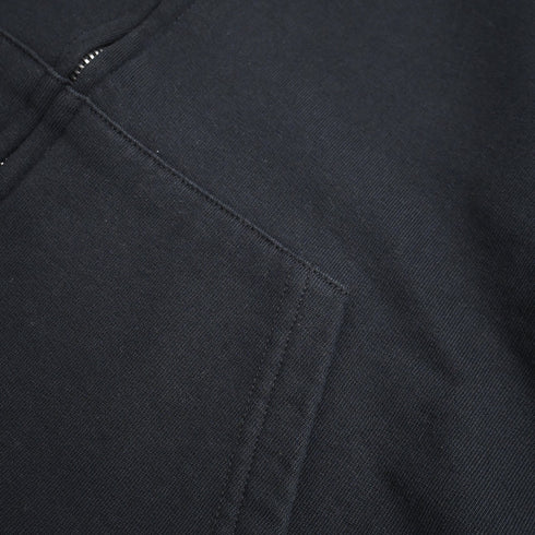 Women's Balenciaga Zip-Up Hoodie in Black Cotton