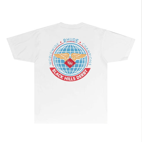 Rhude T-shirts Printed Trendy Pure Cotton