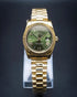Seiko Mod Daydate | Gold Olive Green