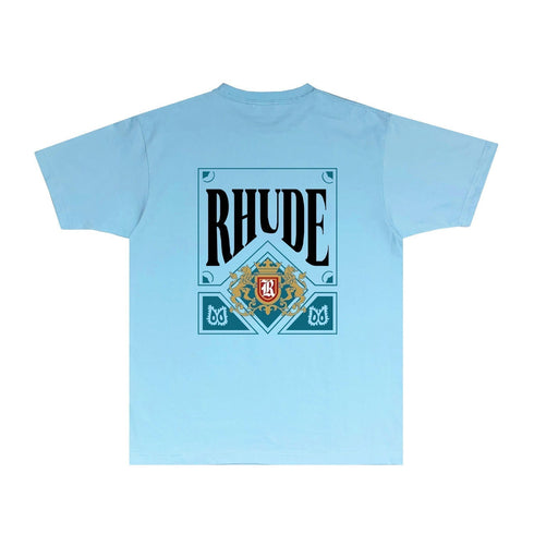 Rhude T-shirts Printed Trendy Pure Cotton
