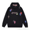 Chrome Heart Hoodie Chrome Hearts Colored Cross Leather Sanskrit Hooded Sweater