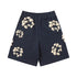 Denim Tears Shorts Yellow floral cotton