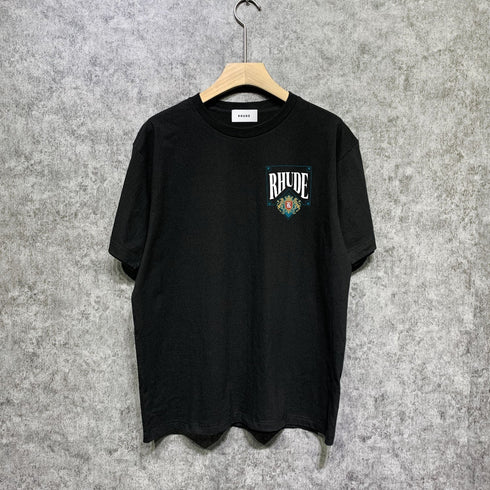 Rhude T-shirts Printed Trendy Pure Cotton