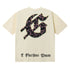 Godspeed T-shirts Guitar Skull Denim Print Casual Crew Neck Short Sleeve Men and Women