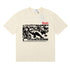 Rhude T-shirts Racing Tire Change Scene Printed Cotton Casual Short Sleeves Men and Women