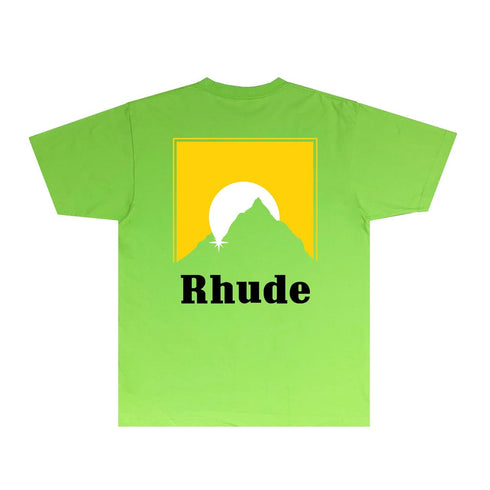 Rhude T-shirts Printed Trendy Pure Cotton