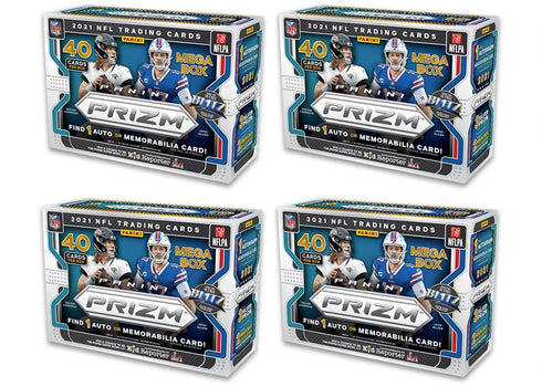 2021 Panini Prizm Football Mega Box (Pink Prizms) 4x Lot