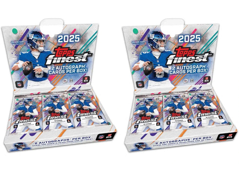 2025 Topps Finest Football NFL Hobby Box 2x Lot