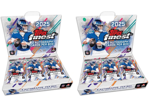 2025 Topps Finest Football NFL Hobby Box 2x Lot