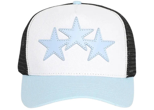 AMIRI 3 Star Trucker Cap White/Blue
