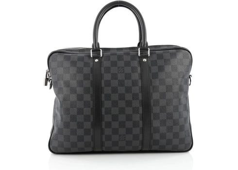 Louis Vuitton Porte-Documents Voyages Damier Graphite PM Black