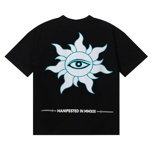 Godspeed T-shirts Drowning Free Muse Printed Cotton Crew Neck Short Sleeve Men and Women