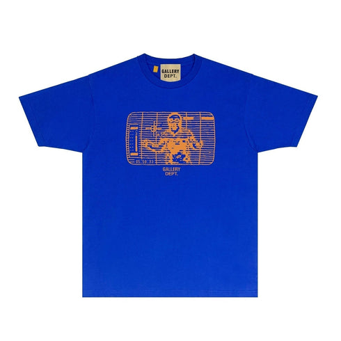 Gallery Dept T Shirt Retro Printed Loose Short-Sleeved Shirt