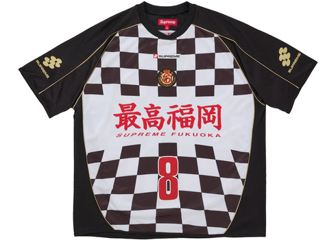 Supreme Checkerboard Soccer Jersey Black