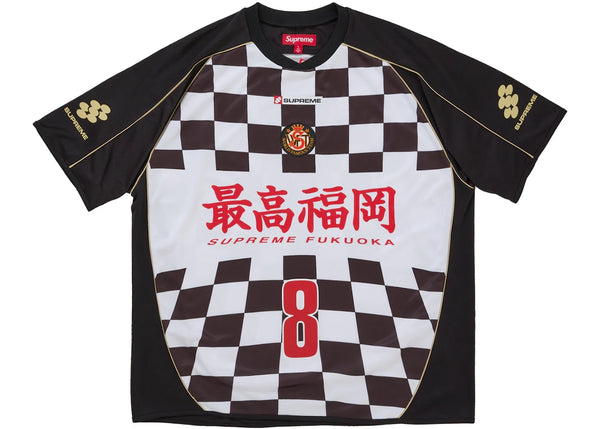Supreme Checkerboard Soccer Jersey Black