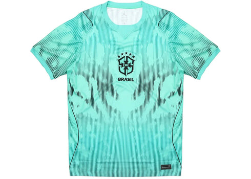 Nike Air Jordan x CBF Brazil Dri-Fit Stadium Goalkeeper Jersey Light Menta/Black
